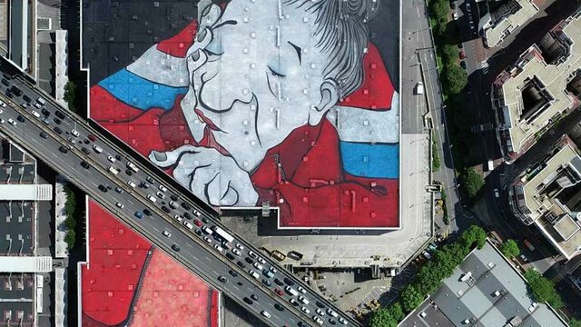 از بزرگترین نقاشی دیواری اروپا رونمایی شد لینک : https://asarart.ir/Atelier/?p=6707 👇 سایت : AsarArt.ir/Atelier اینستاگرام :‌ instagram.com/AsarArtAtelier تلگرام :  @AsarArtAtelier 👆